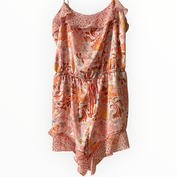 Victoria’s Secret Satin Romper Playsuit Pink Size Large Chic & Flirty Nightwear - Picture 3 of 8